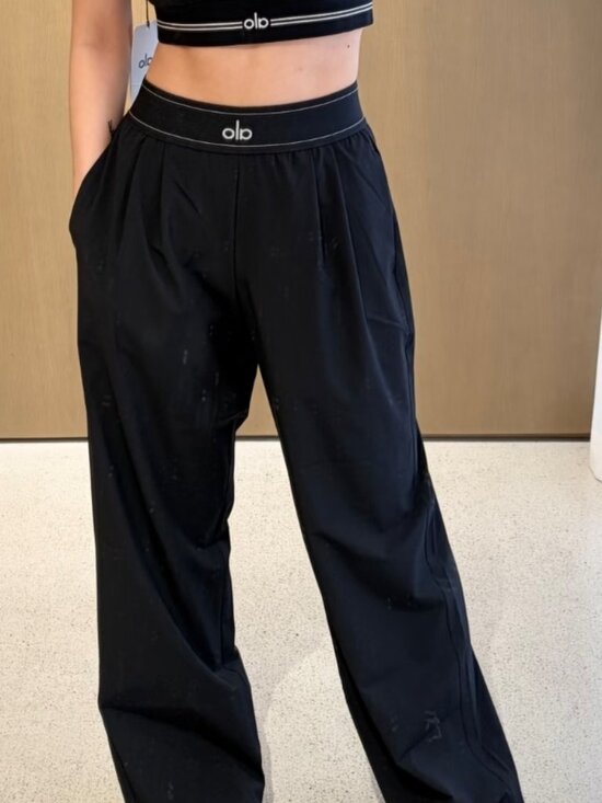 ALO Yoga Pants - 🖤 Brand New Black Alo Yoga Suit Up Pants (Regular:30”inseam) 😘 Elevated Basic
